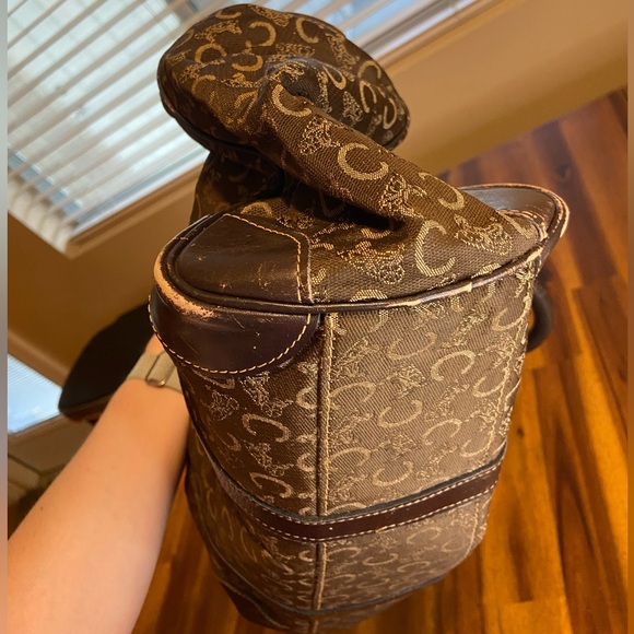 Celine Monogram Canvas Satchel Handbag Vintage - Picture 7 of 11